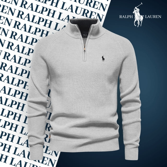RL Zipped Collar Sweater (CLEARANCE) + FREE Gift