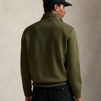Double-Knit Quarter-Zip Pullover