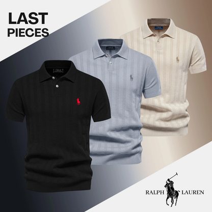 Men’s Textured Polo Shirt by RL