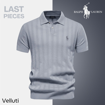 Men’s Textured Polo Shirt by RL