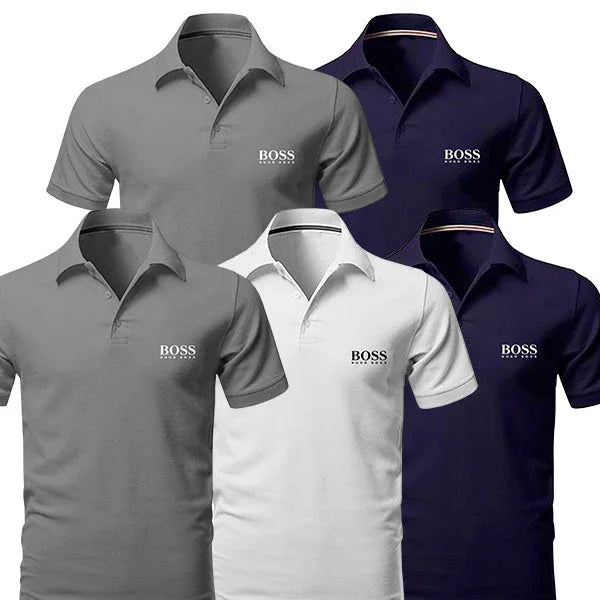 [BUY 3, GET 5] Kit 5 Polo Boss Essential