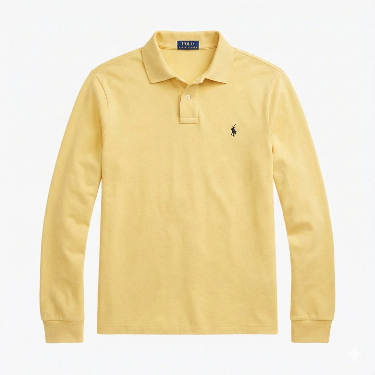 RL Mesh Long-Sleeve Polo Shirt
