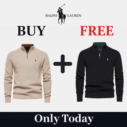 BUY 1, GET 2 - R&L 1+1 Zip Neck Sweater (CLEARANCE)