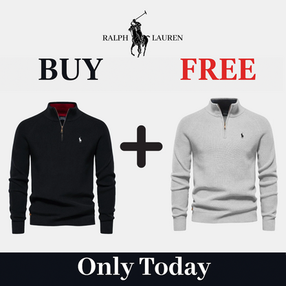 BUY 1, GET 2 - R&L 1+1 Zip Neck Sweater (CLEARANCE)