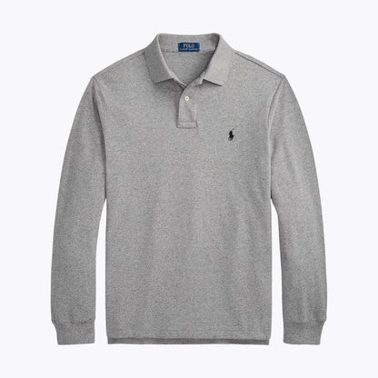 [Buy 1 Get 1 Free] RL Mesh Long-Sleeve Polo Shirt