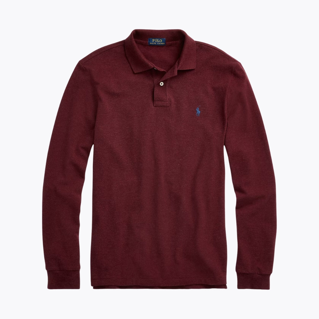 RL Mesh Long-Sleeve Polo Shirt