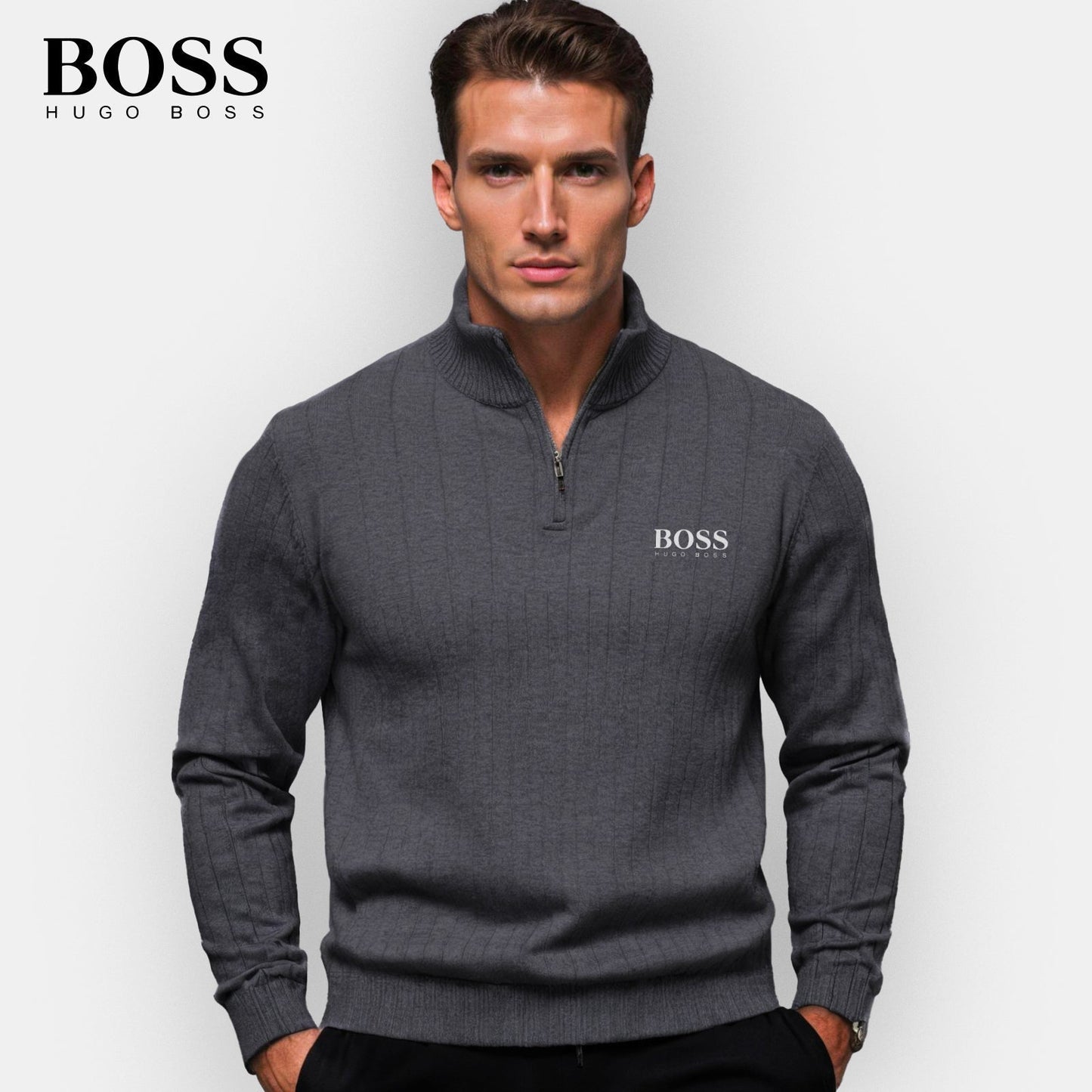 HB Zip-up sweater (CLEARANCE) + FREE Gift