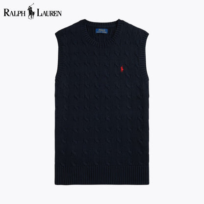 RL Cable-Knit Cotton Sweater Vest