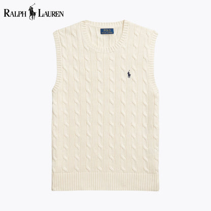 RL Cable-Knit Cotton Sweater Vest