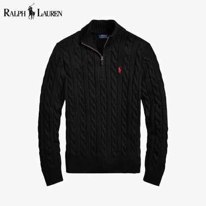 [BUY 1 GET 2] RL Cable-Knit Quarter-Zip Sweater