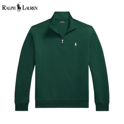RL Double-Knit Mockneck Pullover