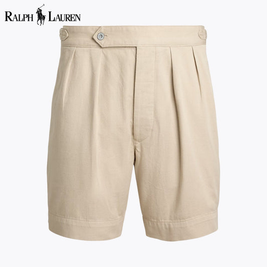 RL Relaxed Fit Pleated Twill Short